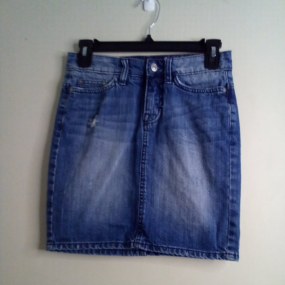 L.O.G.G. H & M Skirt Women 2 Denim Mini Blue